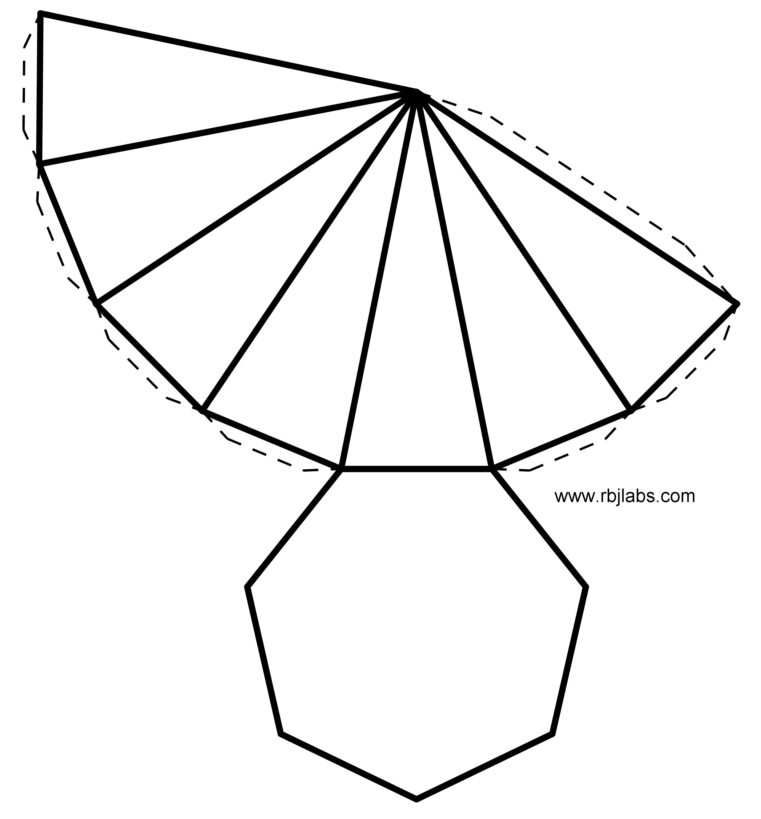 heptagonal pyramid