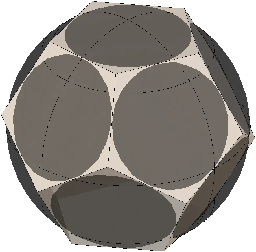 dodecaedro-tangente-círculo