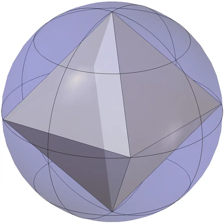 octahedron-inscribed