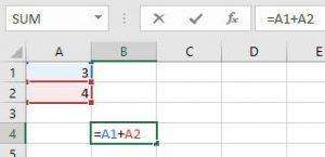 how to do a sum in excel 1