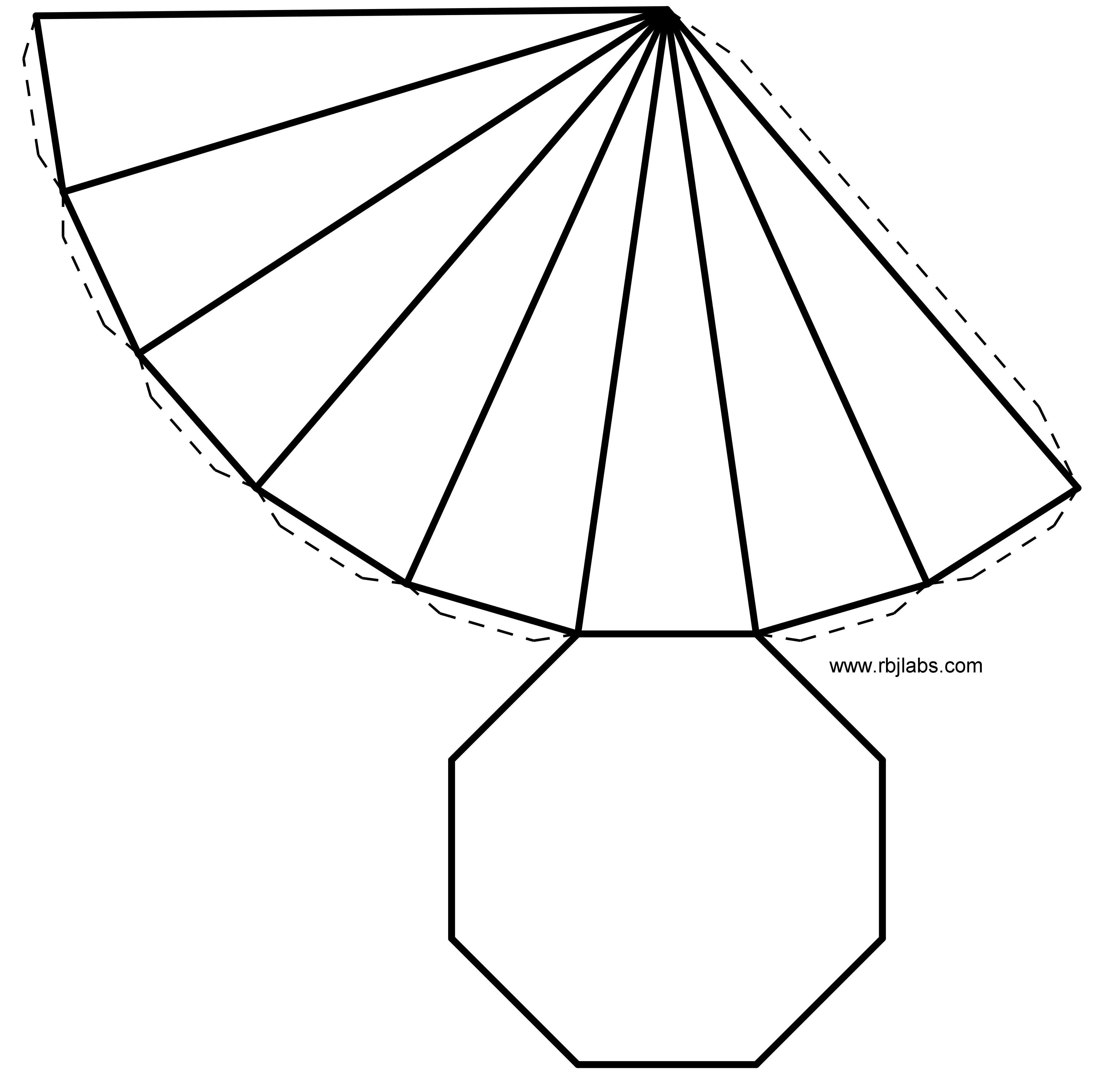 pirámide-octagonal